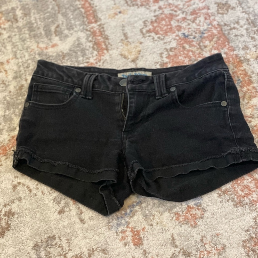 Paris Blues Black Jean Shorts